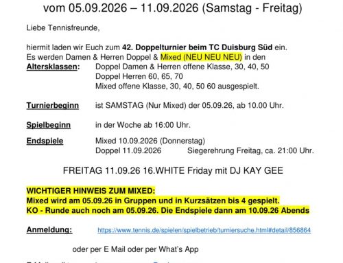 Baumanns Open starten am 05.09.2026